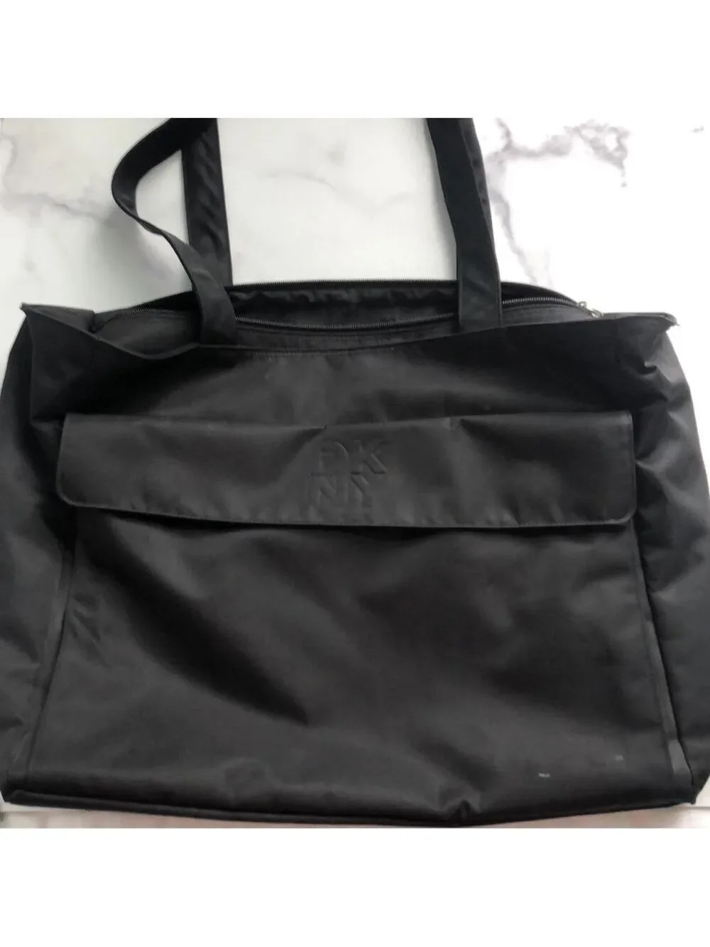 DKNY Large Black Nylon Baby or Shoulder Bag